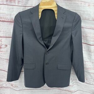 Jos A Bank Travel Tech‎ Blazer Mens 43 Long Gray Wool Blend Sport Coat 2-Button